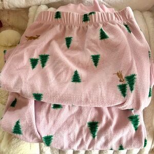 Pink Christmas Pajama Pant Joggers Joyspun 2X